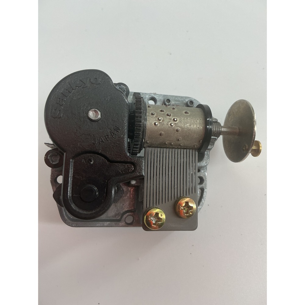 Sankyo Japan Music Box Movement Wind Up Mechanism USP4458573 Vintage DIY Part